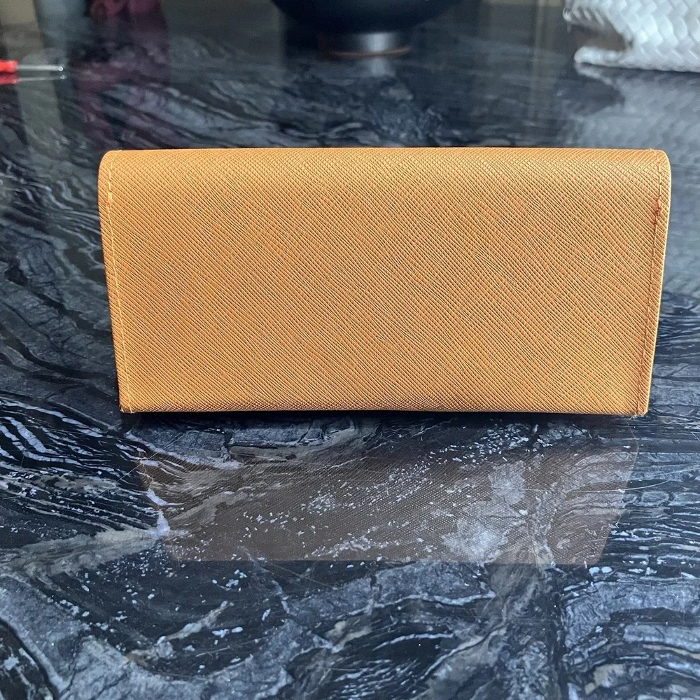 TORY BURCH‎ ORANGE SMALL AUTHENTIC EYEGLASSES CASE EXCELLENT CONDITION